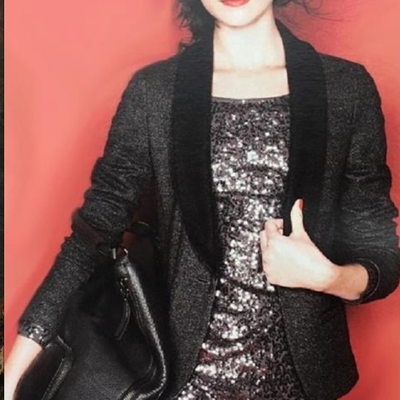 J. Crew Jackets & Blazers - J.Crew Heathered Carbon Gray Tuxedo Jacket